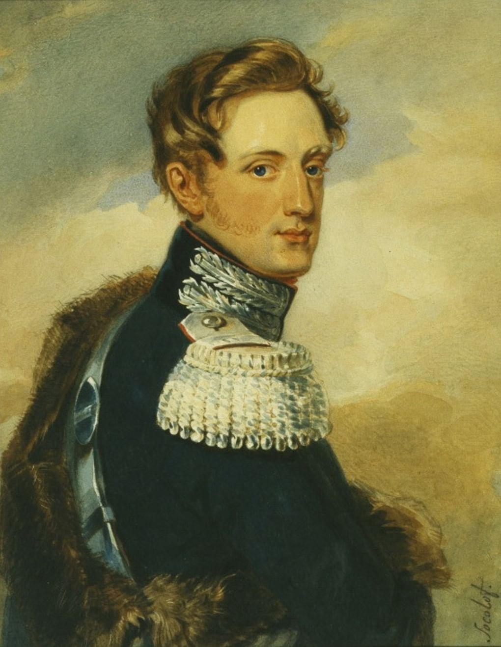 П. Соколов. Портрет Николая I. 1820
