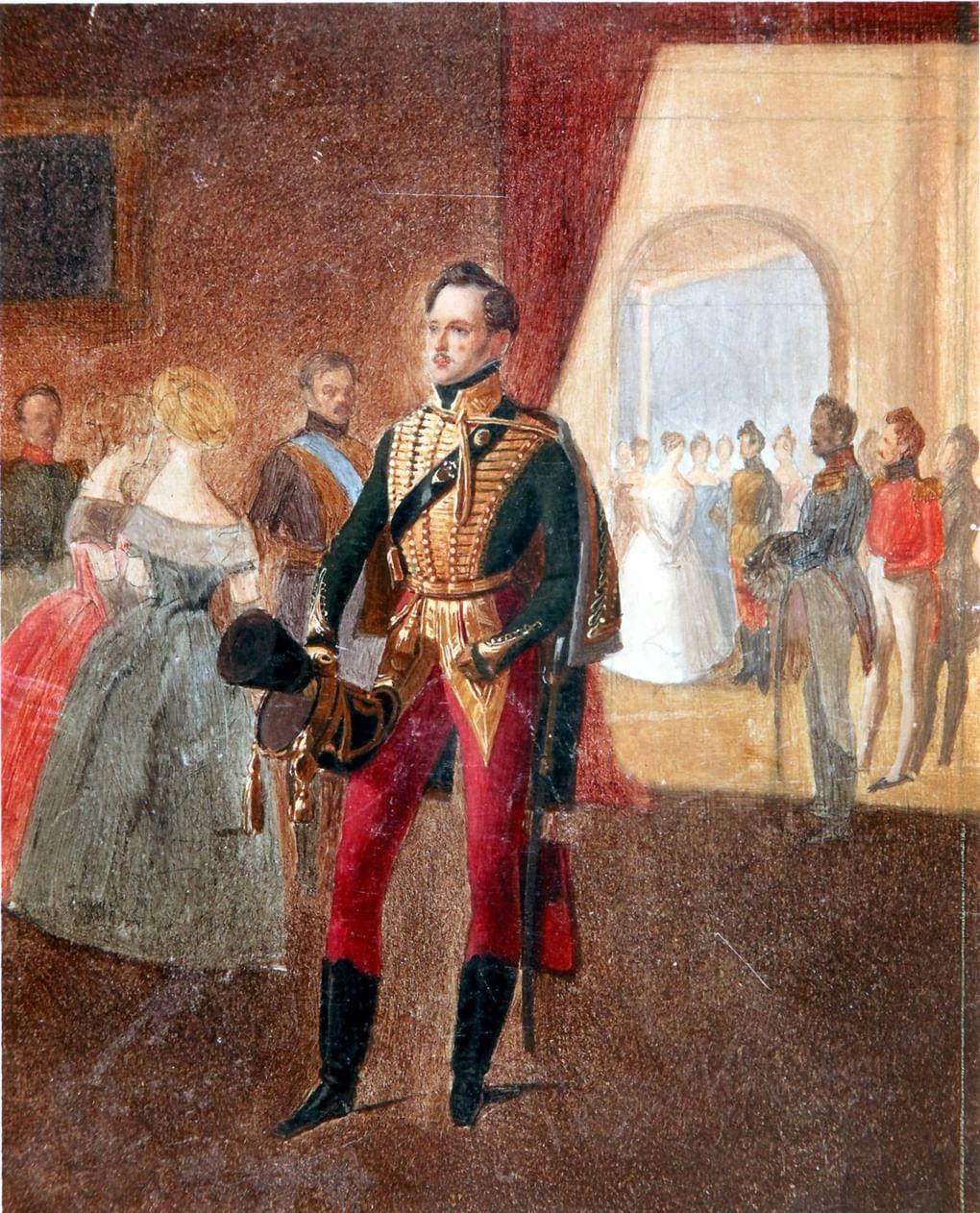  А.И. Ладюрнер. Император Николай I на балу. 1830