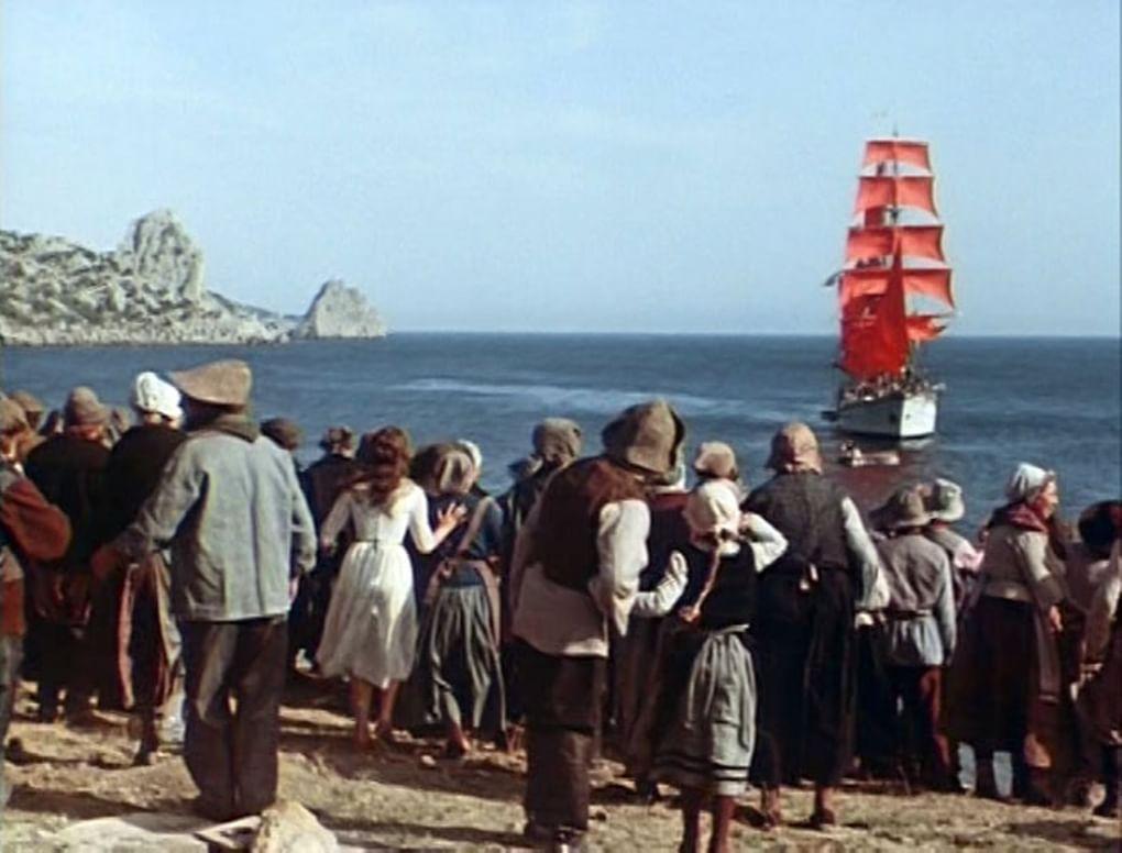 Кадр из фильма «Алые паруса» (1961) 