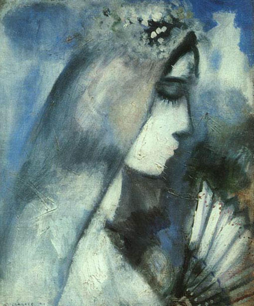 Марк Шагал. «Невеста с веером». 1911