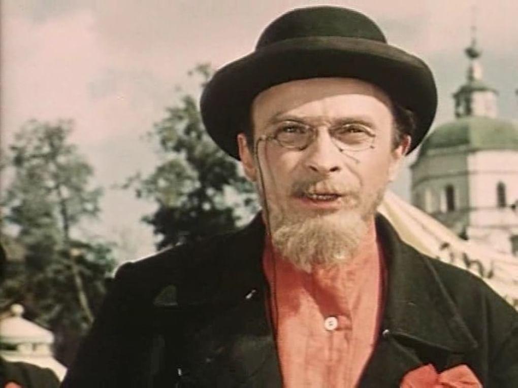 Юрий Катин-Ярцев в роли эсера в фильме «Школа мужества» (1954)