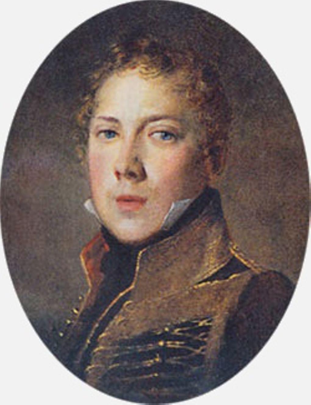 Неизвестный художник. Портрет П. Чаадаева. 1815