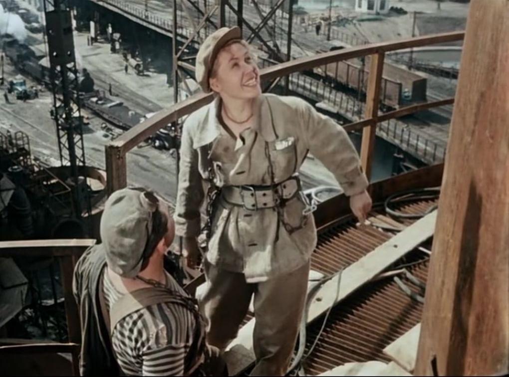Инна Макарова в роли Кати Петрашень в фильме «Высота» (1957)