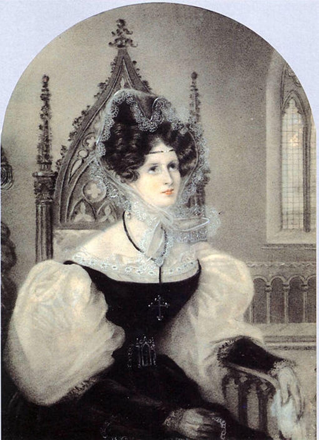 Данс и Амели Ромилли. Портрет княгини Зинаиды Волконской. 1831. ГМП