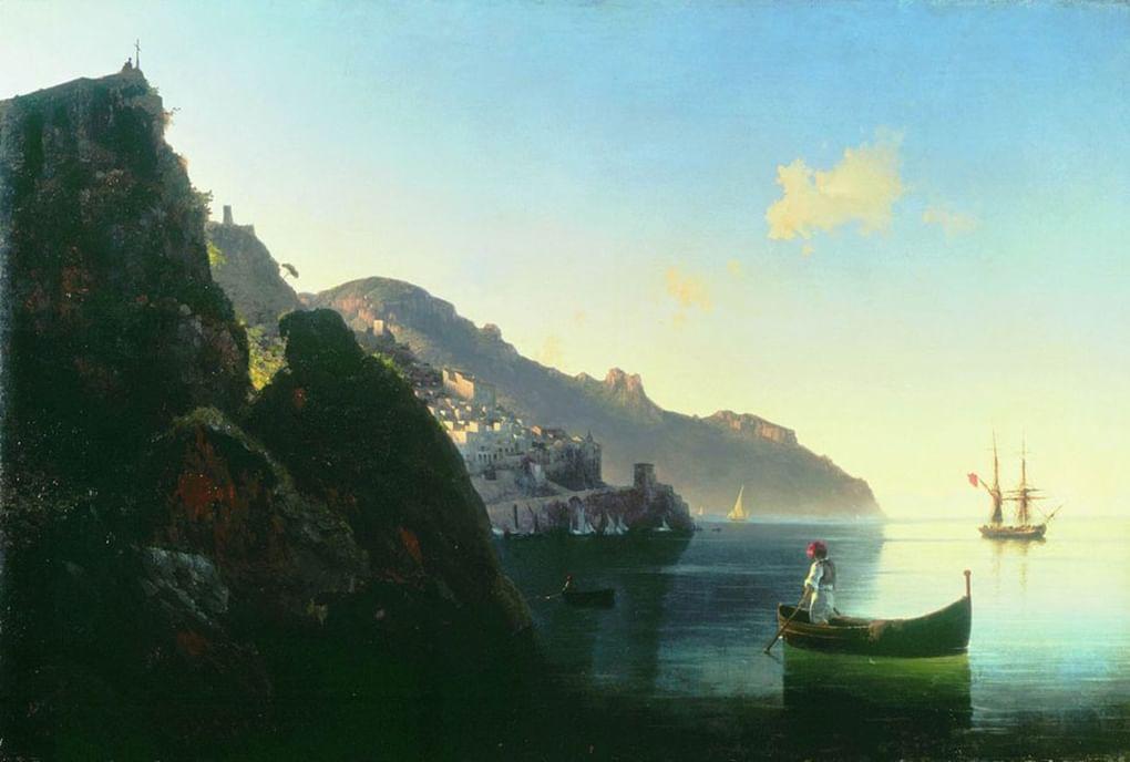 Иван Айвазовский. Побережье Амальфи. 1841