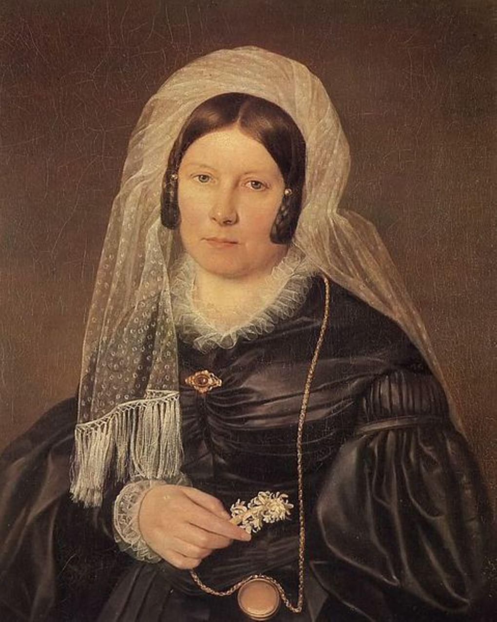 Неизвестный художник. Портрет Екатерины Карамзиной. 1830-е. ВМП