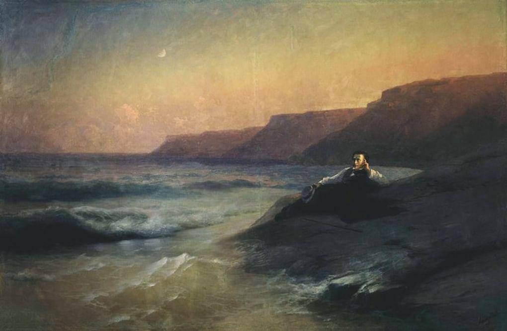 Иван Айвазовский. Пушкин на берегу моря. 1887. Художественный музей им. Верещагина, Николаев