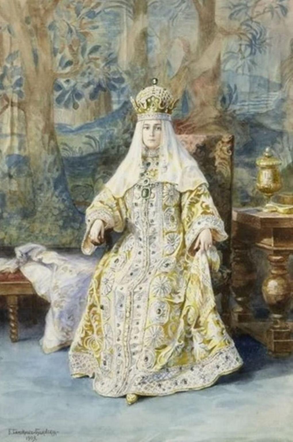 Елена Самокиш-Судковская. Портрет Александры Федоровны. 1903. Фонд Принца Гессенского. Замок-музей Дармштадт