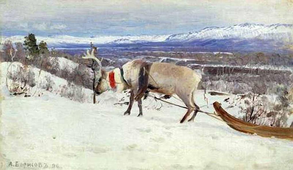 Александр Борисов. На Мурмане близ гавани. 1896