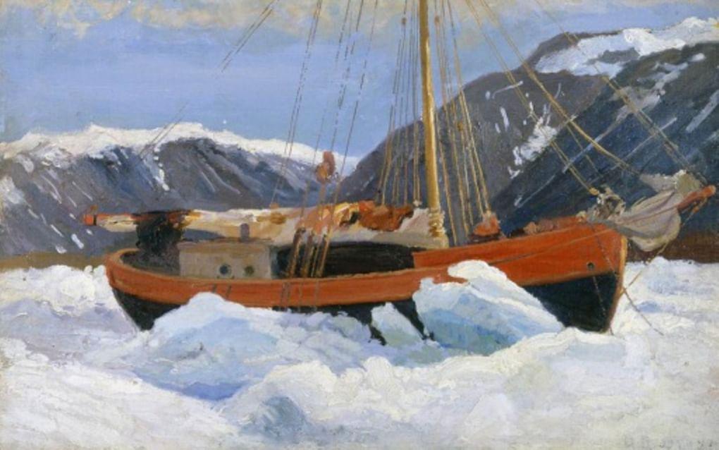 Александр Борисов. Судно во льдах (яхта «Мечта»). 1899