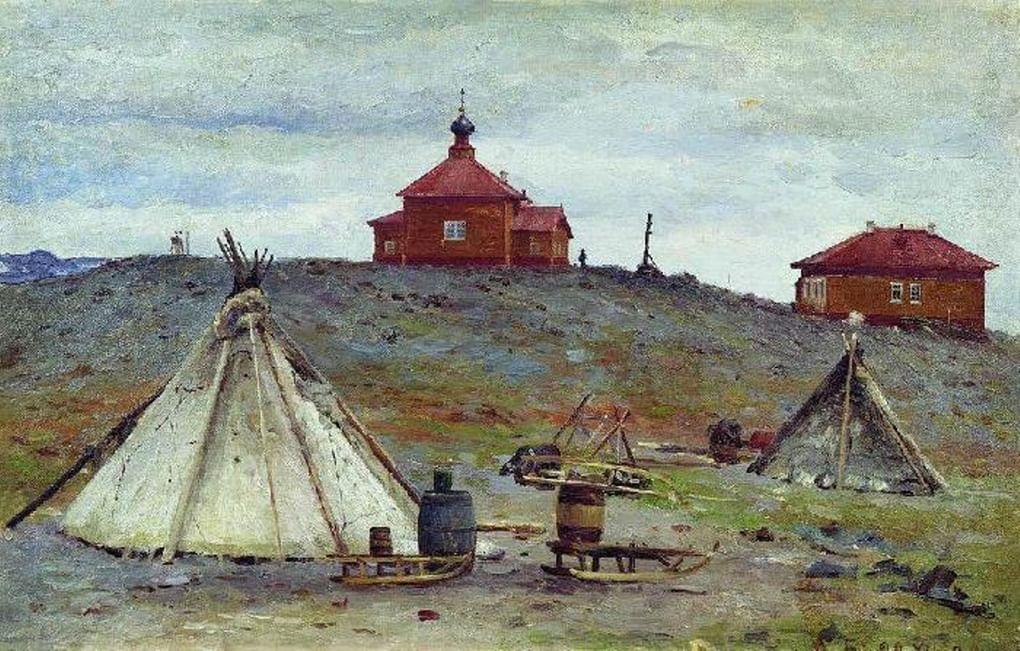 Александр Борисов. Становище. Малые Карамкулы. Маточкин шар. 1896