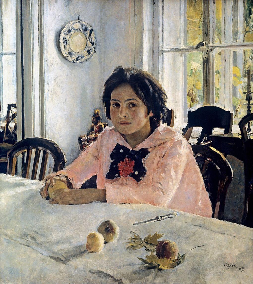 Валентин Серов. Девочка с персиками (Портрет Веры Мамонтовой). 1887. ГТГ
