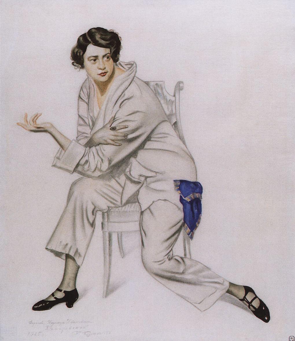 Борис Кустодиев. Портрет Надежды Комаровской. 1925. Музей-квартира И. Бродского