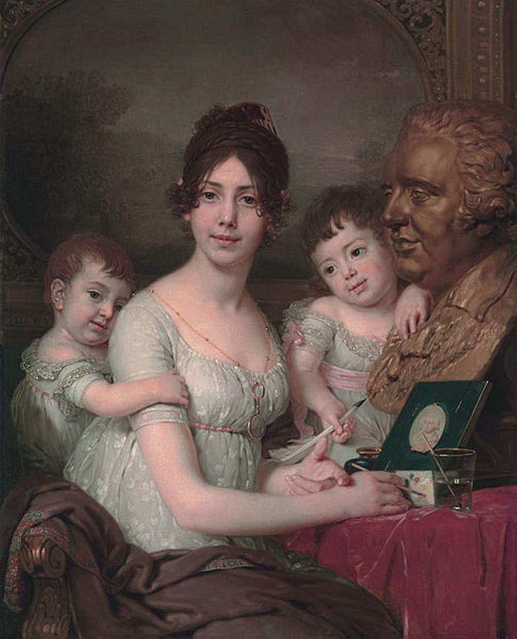Владимир Боровиковский. Портрет Любови Кушелевой с сыновьями. 1804. Частная коллекция