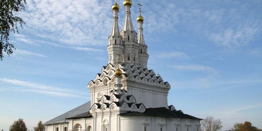 Основное изображение обзора объекта "Храм Иконы Божией Матери Одигитрия в Предтеченском Вяземском монастыре Смоленской области"