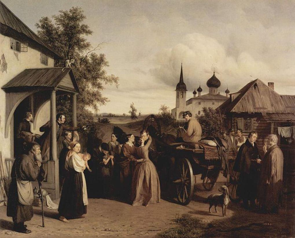Алексей Чернышев. Прощание. 1850. ГРМ