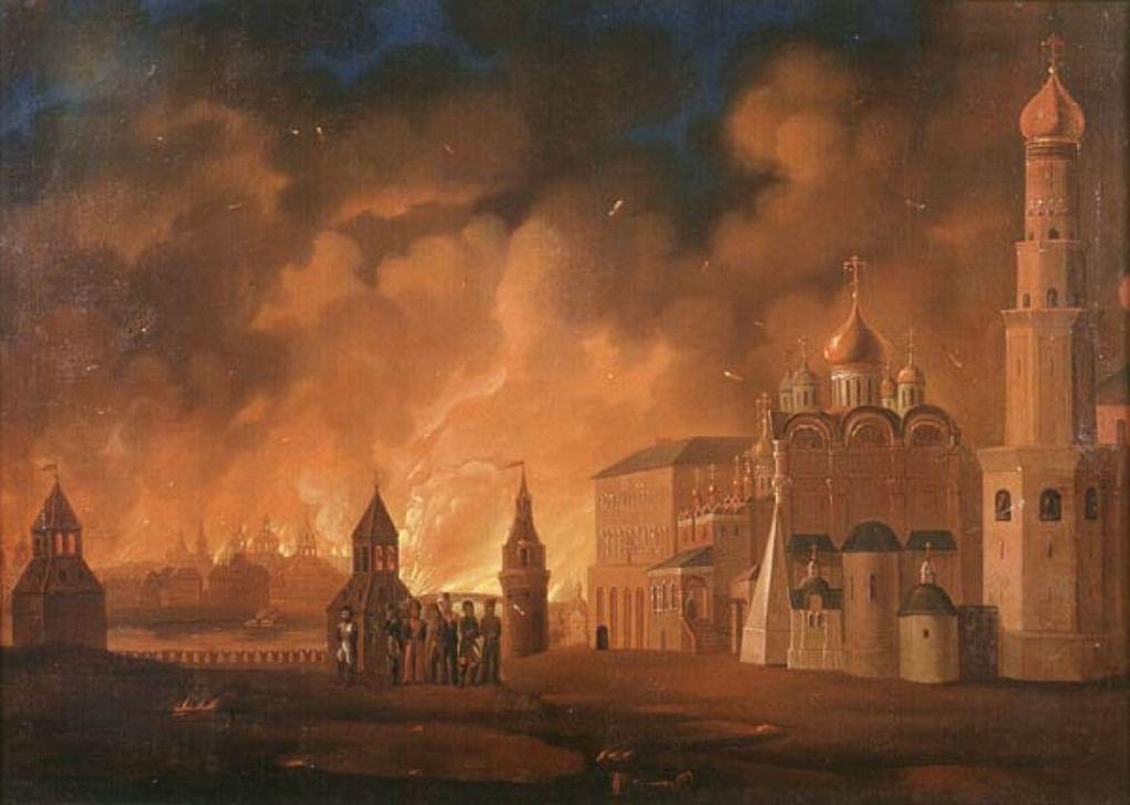 Алексей Смирнов. Московский пожар. 1813. Музей-панорама «Бородинская битва», Москва