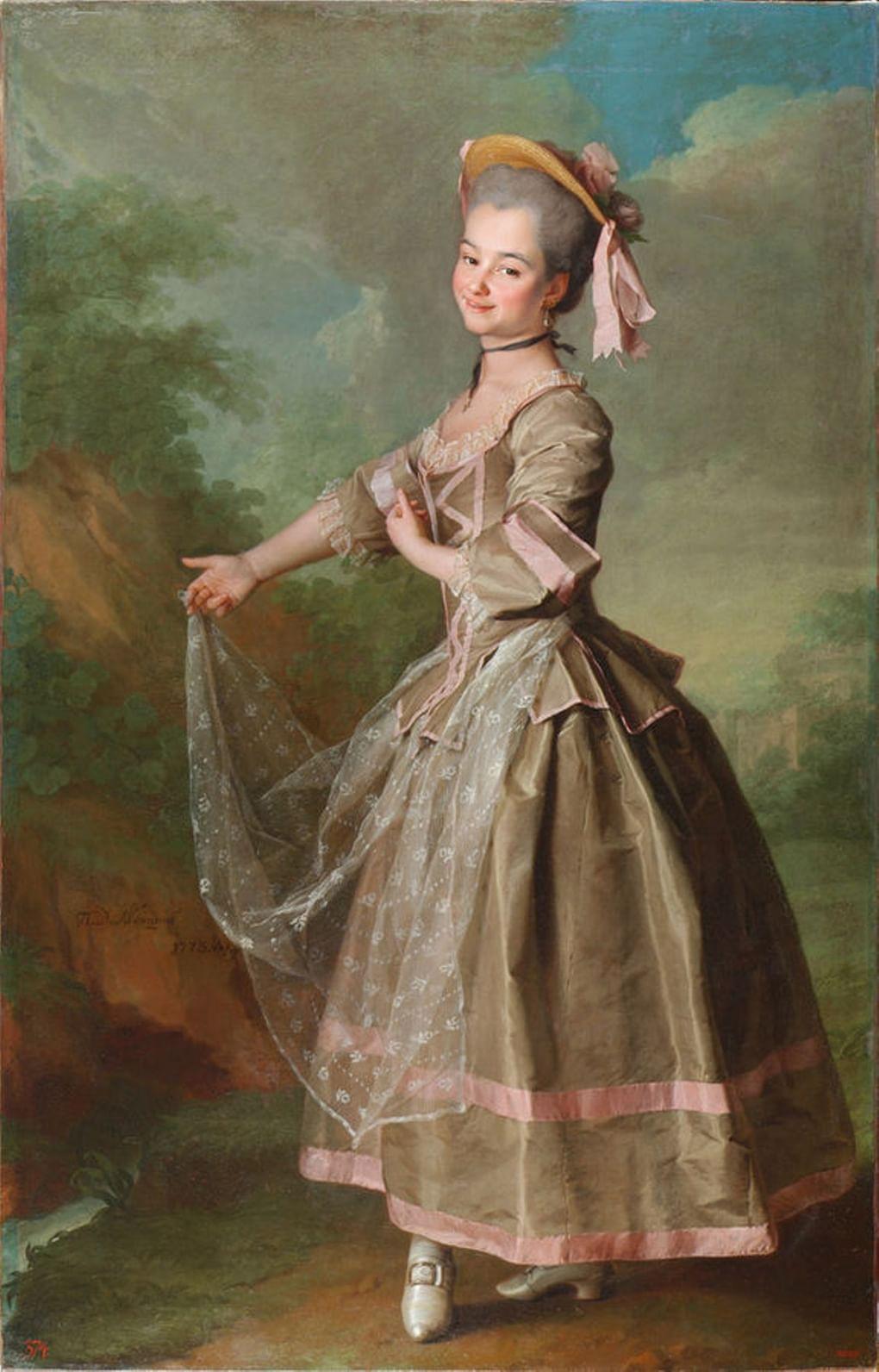 Дмитрий Левицкий. Портрет Екатерины Нелидовой. 1773. ГРМ