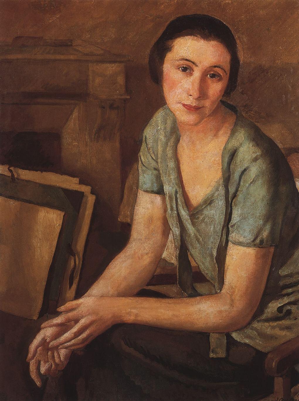 Зинаида Серебрякова. Портрет С.Н. Андрониковой-Гальперн. 1924. Музей изобразительных искусств им. Шалвы Амиранашвили, Тбилиси