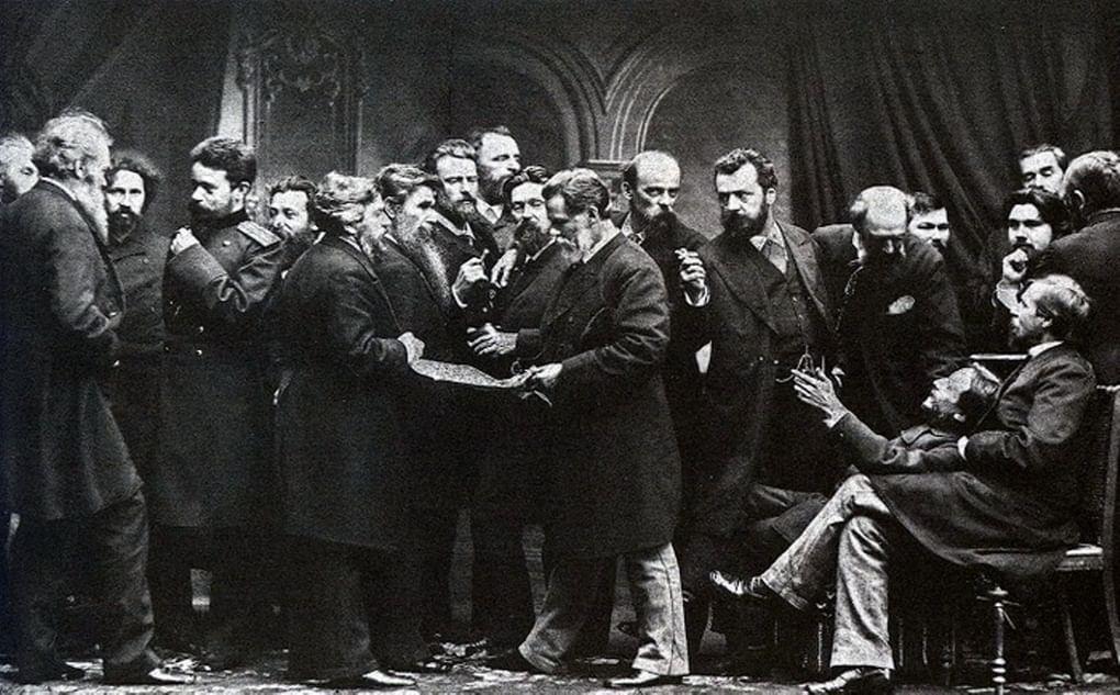 Группа художников Товарищества передвижных художественных выставок. 1885 год