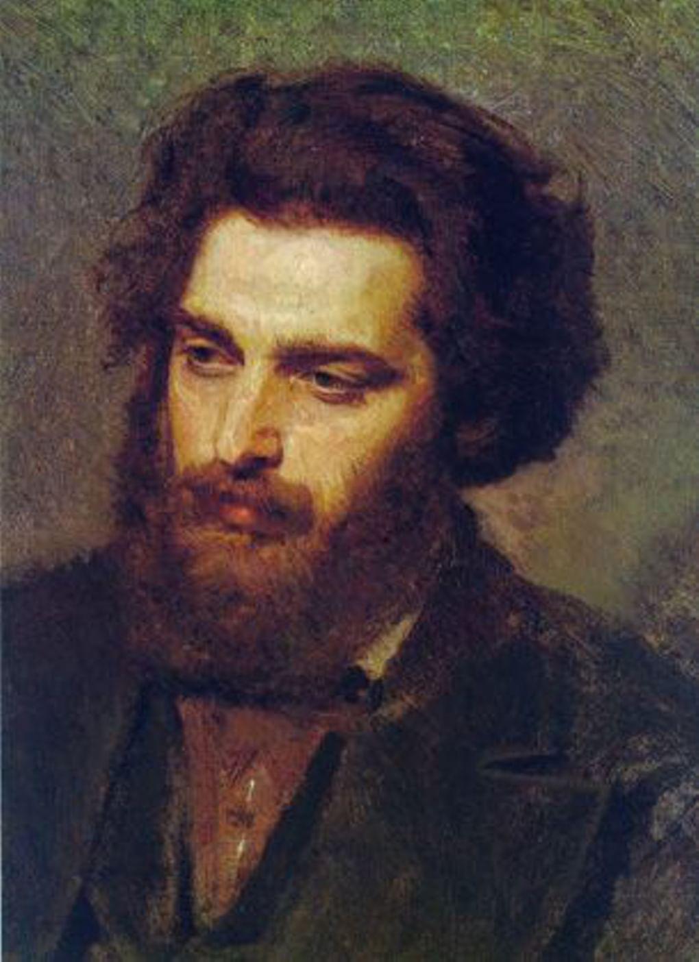 Иван Крамской. Портрет А.И. Куинджи. 1872. ГТГ