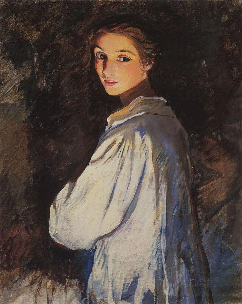 Зинаида Серебрякова. Девушка со свечой (Автопортрет). 1911. ГРМ