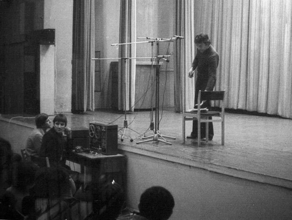 Владимир Высоцкий. Выступление в МФТИ, 29.02.1980. Фотография: Игоря Янковского