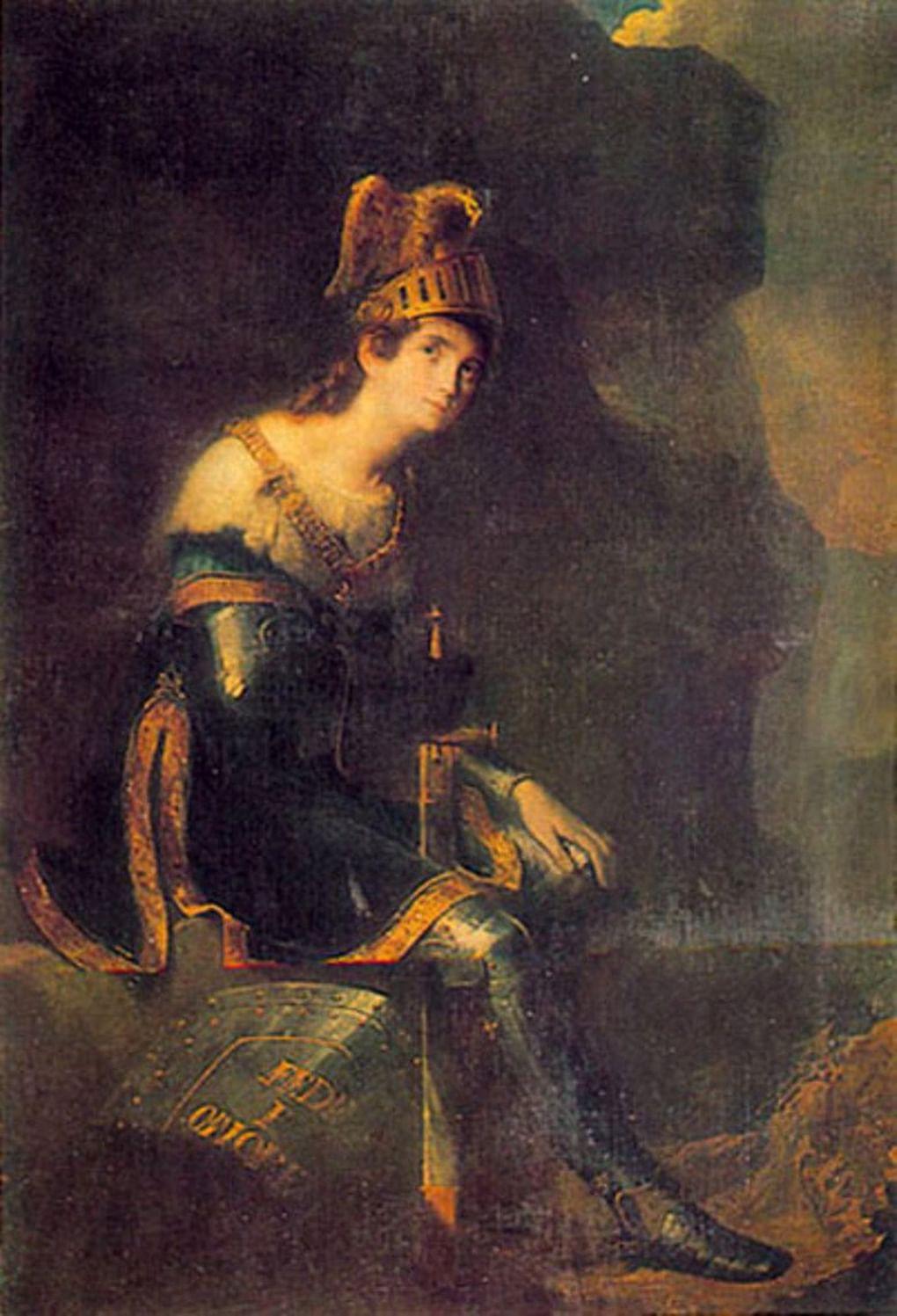 Федор Бруни. Зинаида Волконская в роли Танкреда. 1820-1824. ГРМ