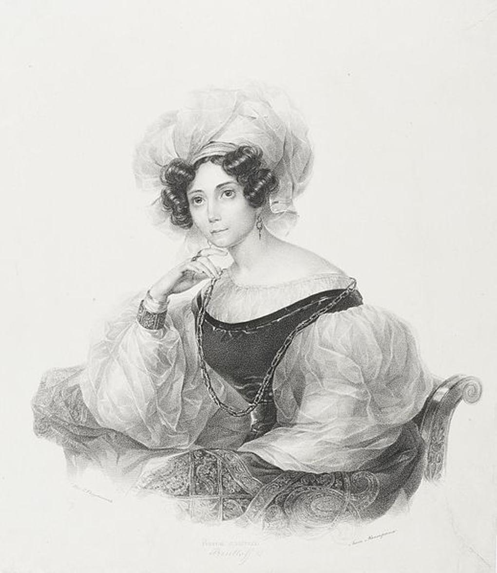 Петр Разумихин с оригинала Карла Брюллова. Зинаида Волконская. 1835-1839. ГЭ