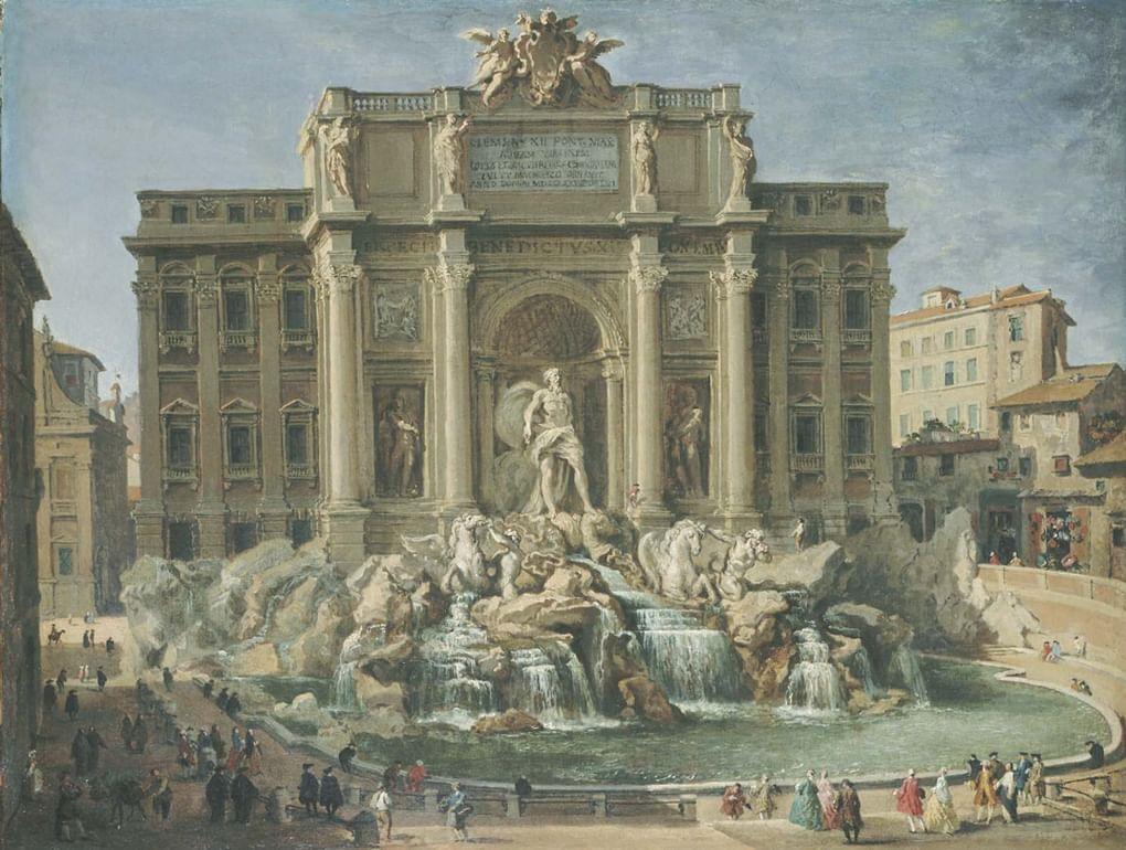 Джованни Паоло Панини. Фонтан Треви. XVIII в. Музей изящных искусств, Бостон. – Палаццо Поли в Риме, где поселилась княгиня