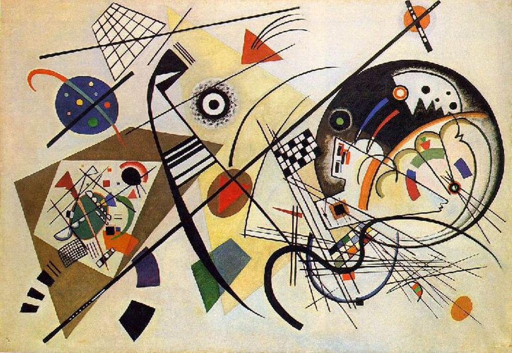Василий Кандинский. Секущая линия, 1923 год