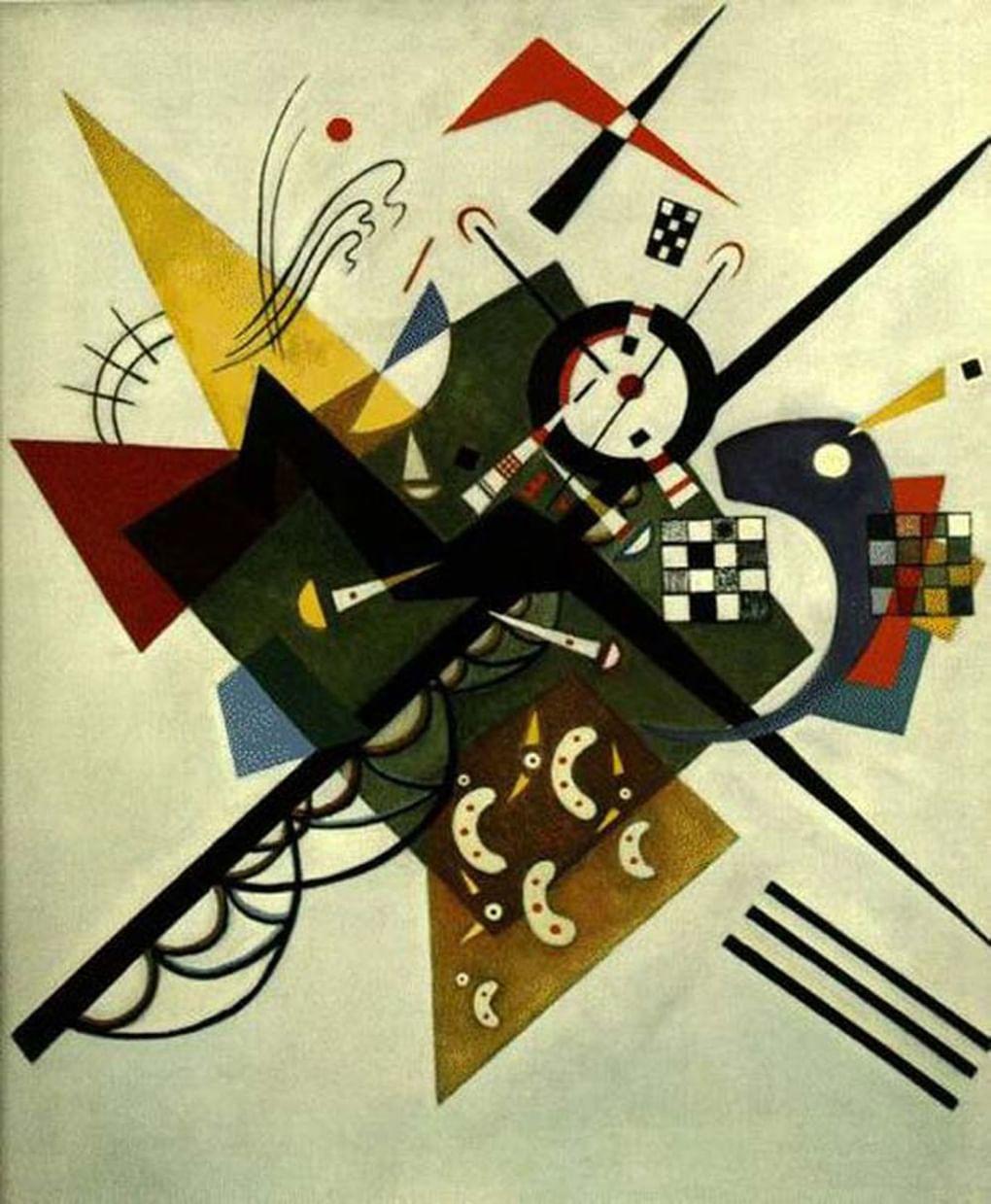Василий Кандинский. На белом II. 1923. Национальный музей современного искусства, Центр Жоржа Помпиду, Париж