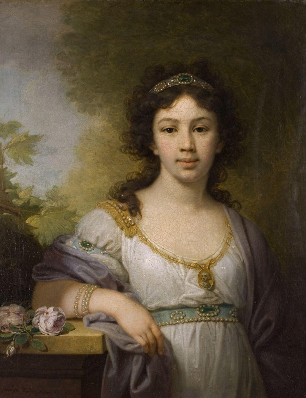 Портрет Варвары Алексеевны Шидловской. 1798. ГТГ