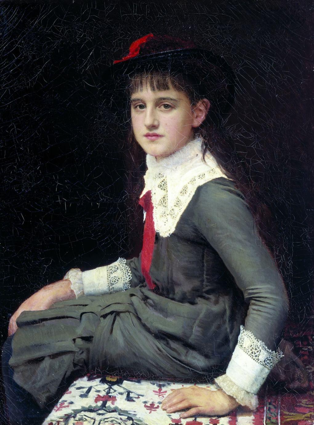 И. Крамской. Портрет Варвары Кирилловны Лемох. (1882. Севастопольский художественный музей)