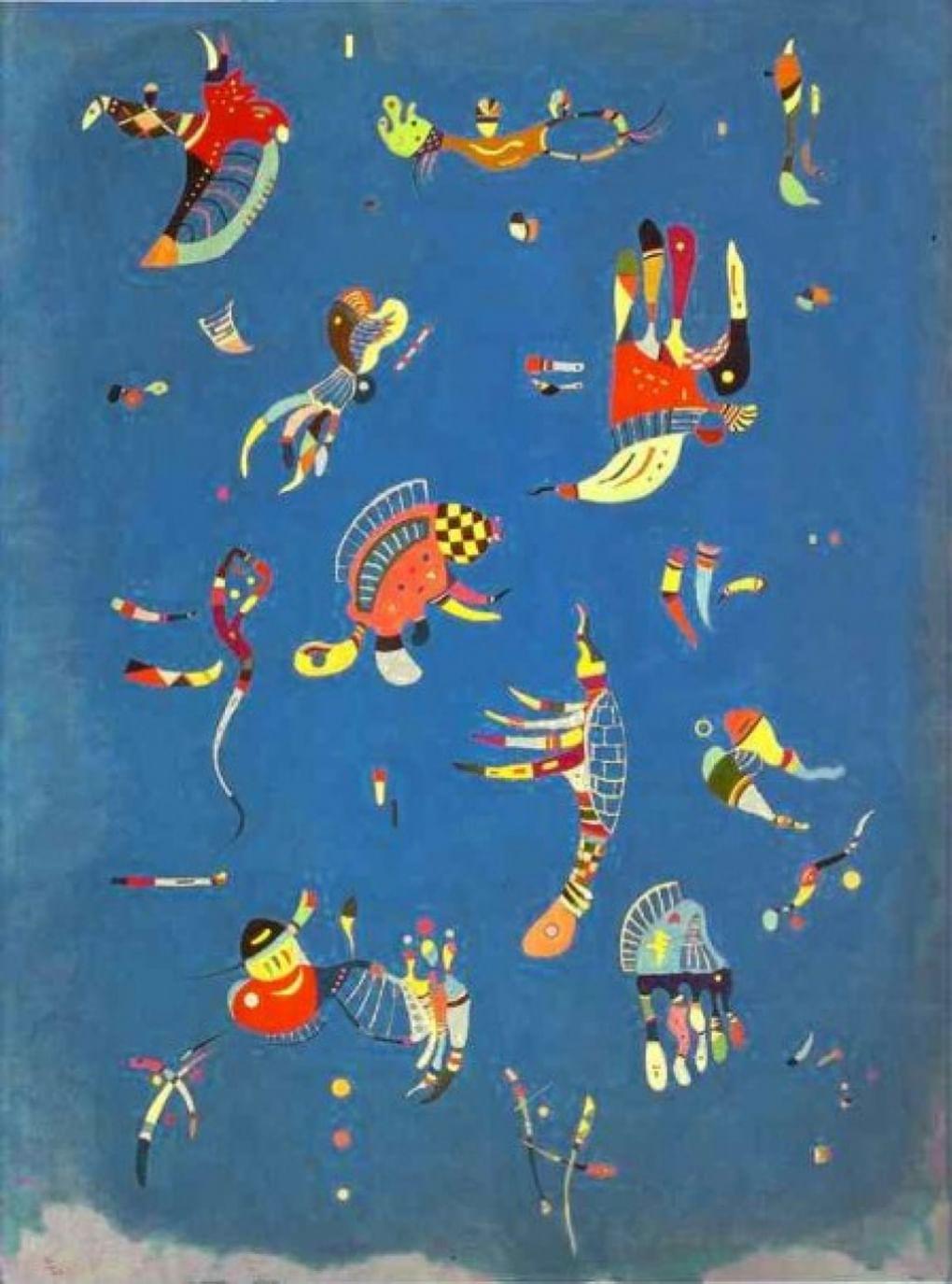 Василий Кандинский. Голубое небо. 1940. Государственный музей современного искусства, Центр Жоржа Помпиду, Париж