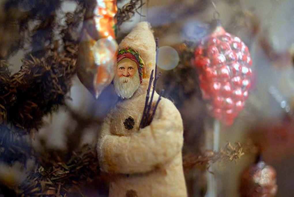 Рождественский дед (ватная игрушка, хромолитография)