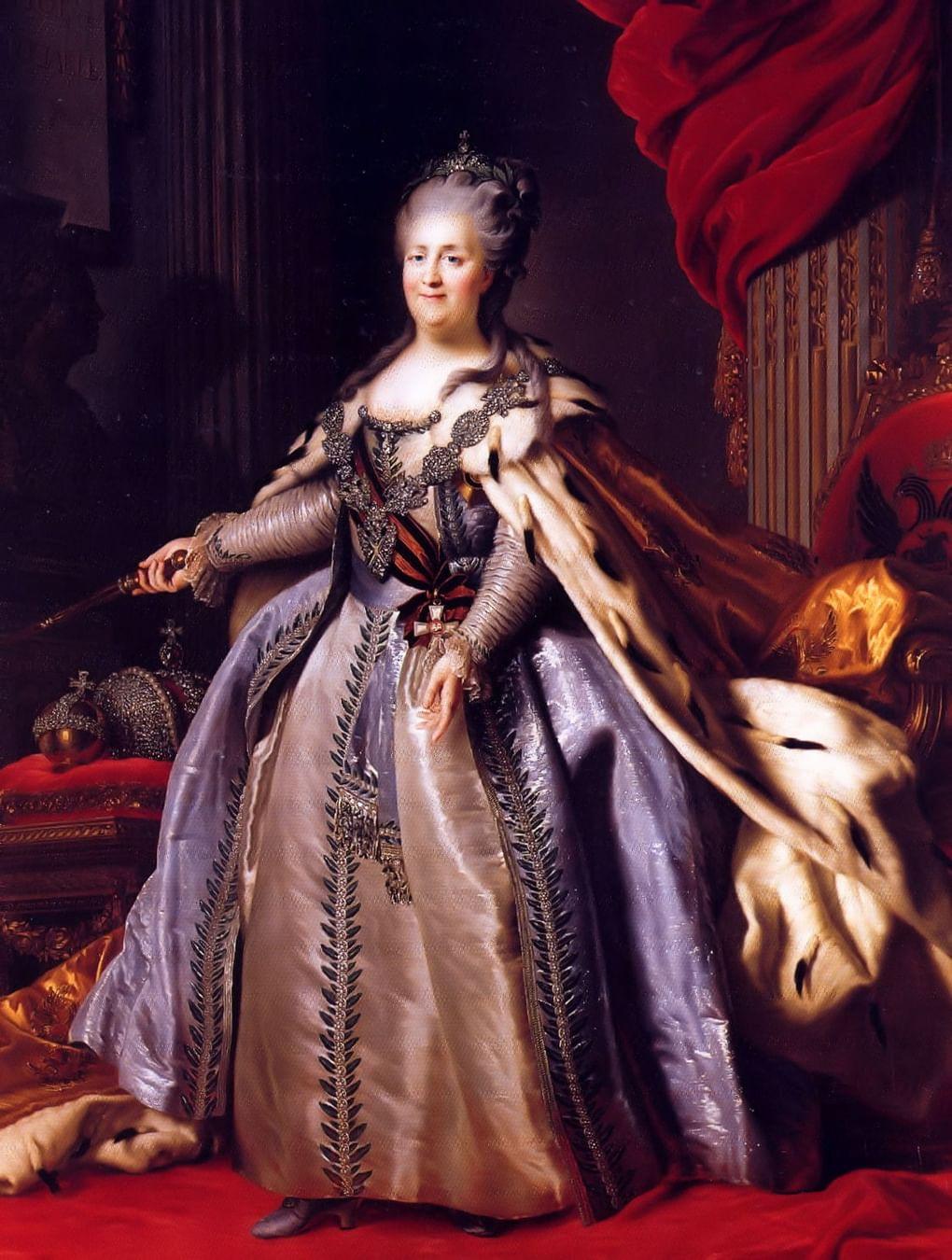 Федор Рокотов. Портрет Екатерины II. 1780-е. ГЭ
