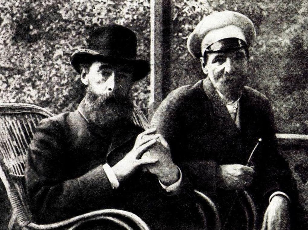Павел Третьяков и Михаил Прянишников. 1891 год. Фотография: tphv-history.ru