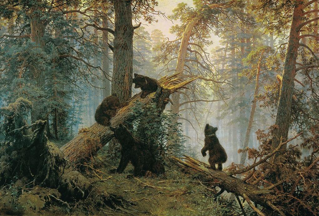 Иван Шишкин. Утро в сосновом лесу. 1889. ГТГ