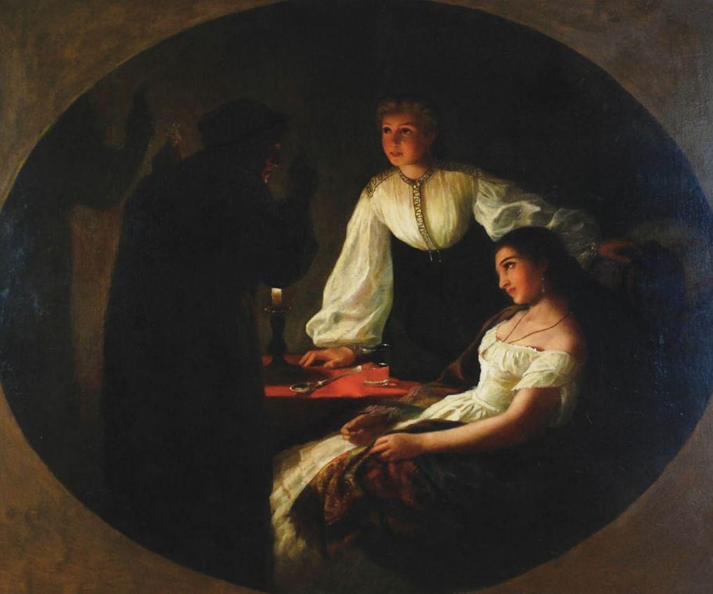 Генрих Семирадский. Ночь св. Андрея - Ворожба. 1887