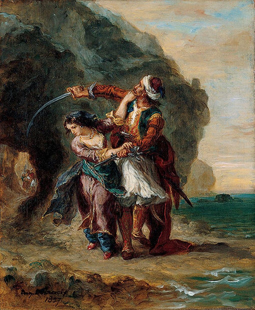 Эжен Делакруа. Селим и Зулейка. 1857. Кимбелл Арт музей, Форт-Уэрт, Техас, США