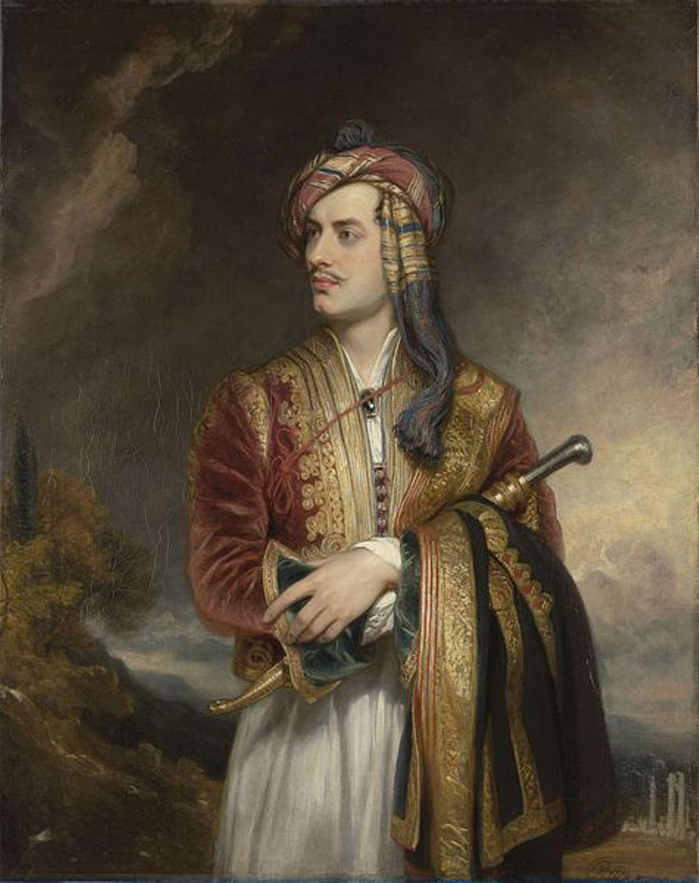 Томас Филиппс. Портрет Байрона в албанском наряде. 1813. Британское посольство в Афинах, Греция