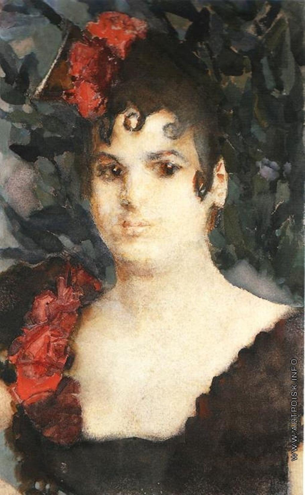 М. Врубель. Портрет Татьяны Спиридоновны Любатович в роли Кармен. 1890-е. ГТГ