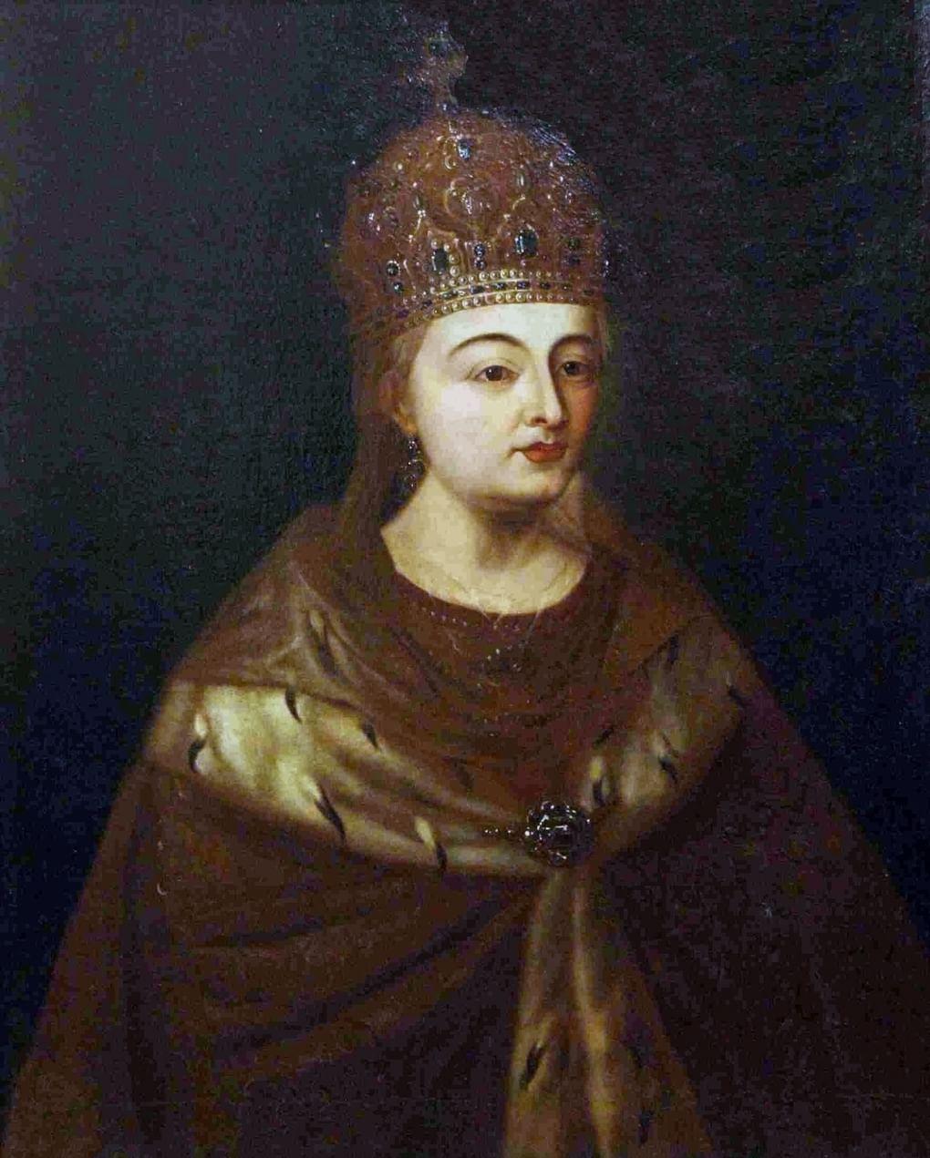 Неизвестный художник. Портрет царицы Марии Милославской. XVIII в. Государственный музей-заповедник «Кусково»