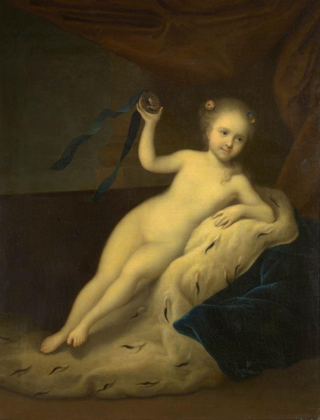 Луи Каравак. Портрет царевны Елизаветы Петровны в детстве. 1716–1717. Государственный Русский музей