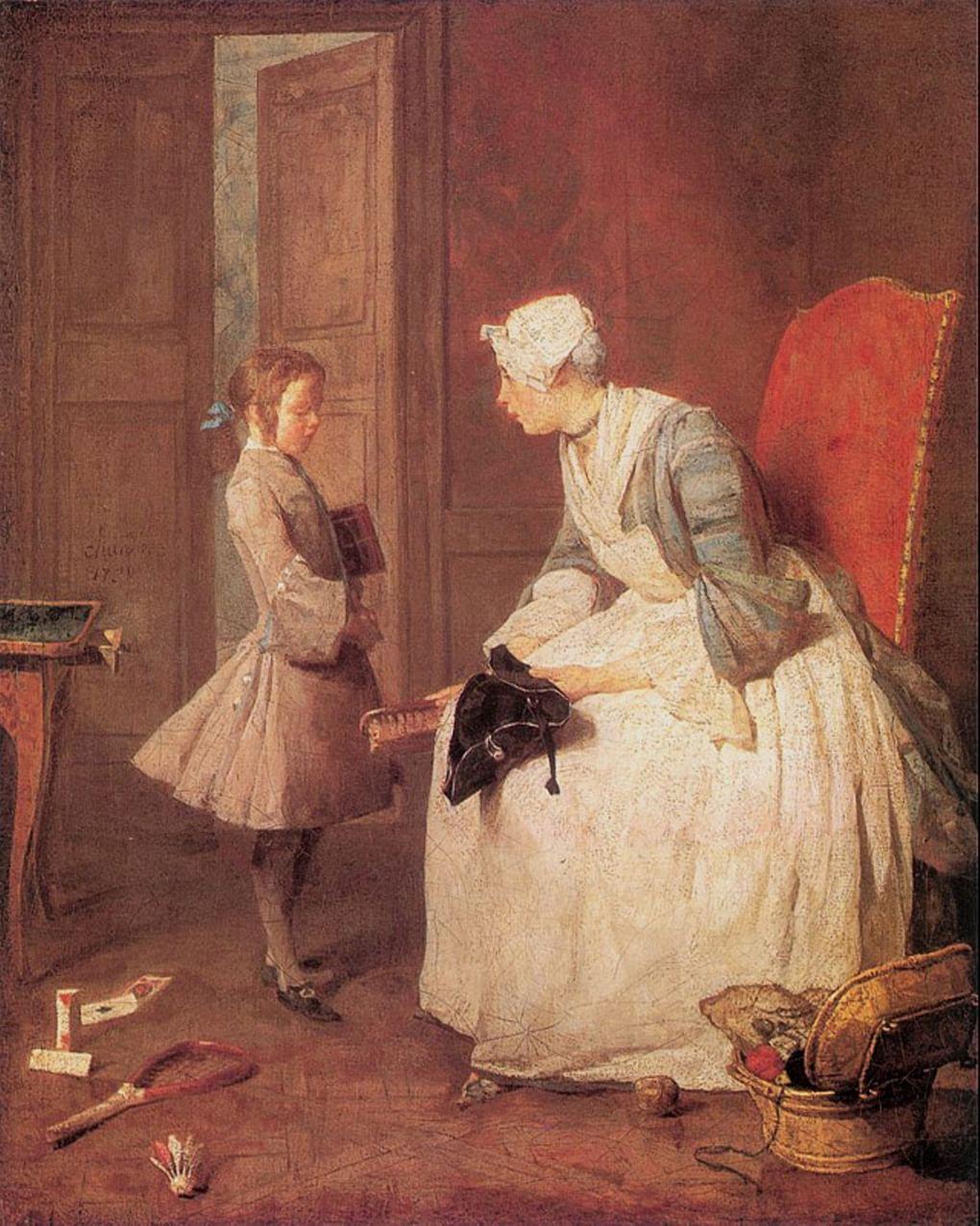 Жан Батист Симеон Шарден. Гувернантка. 1739. Национальная галерея Канады, Оттава, Канада