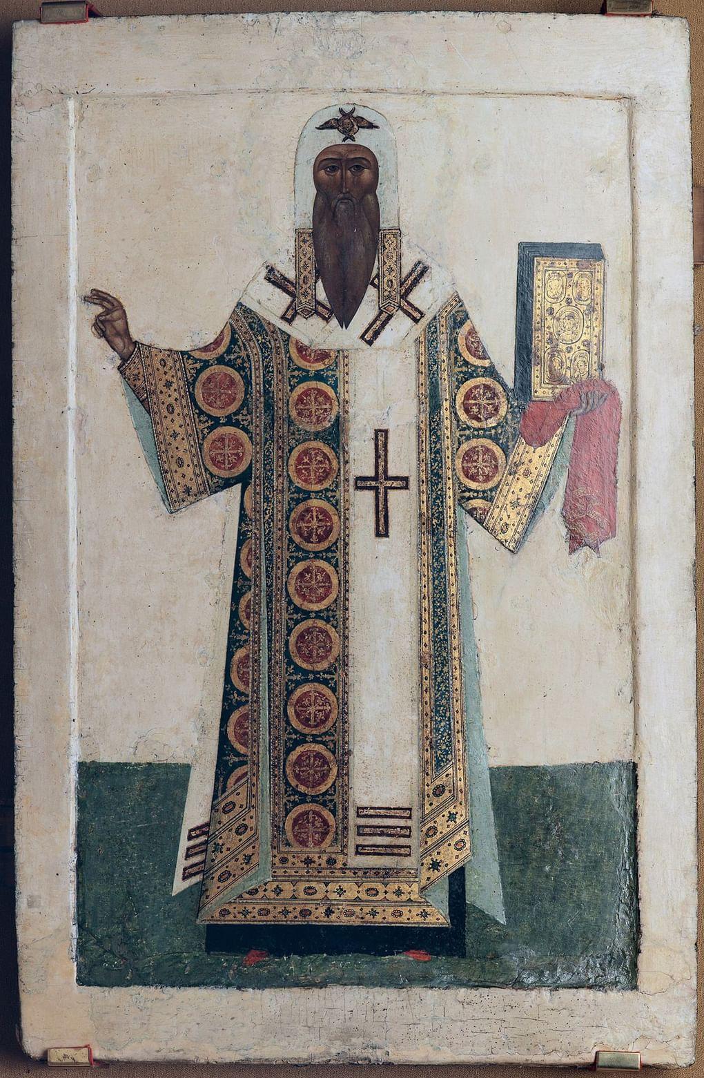 Неизвестный русский иконописец. Митрополит Макарий. Ок. 1917 г.
