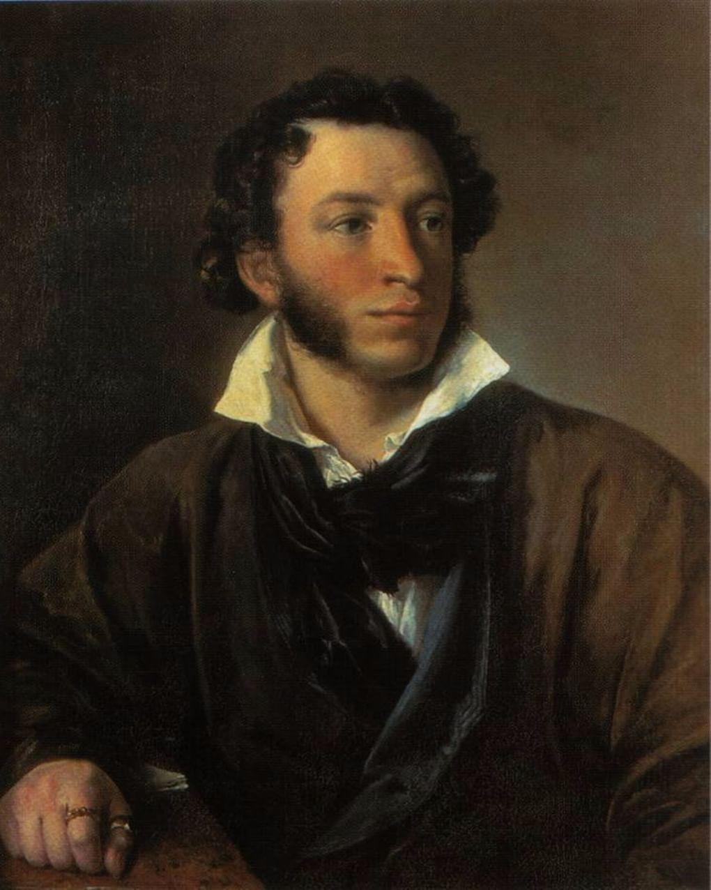 Василий Тропинин. Портрет Александра Пушкина. 1827. Всероссийский музей А.С. Пушкина, Санкт-Петербург
