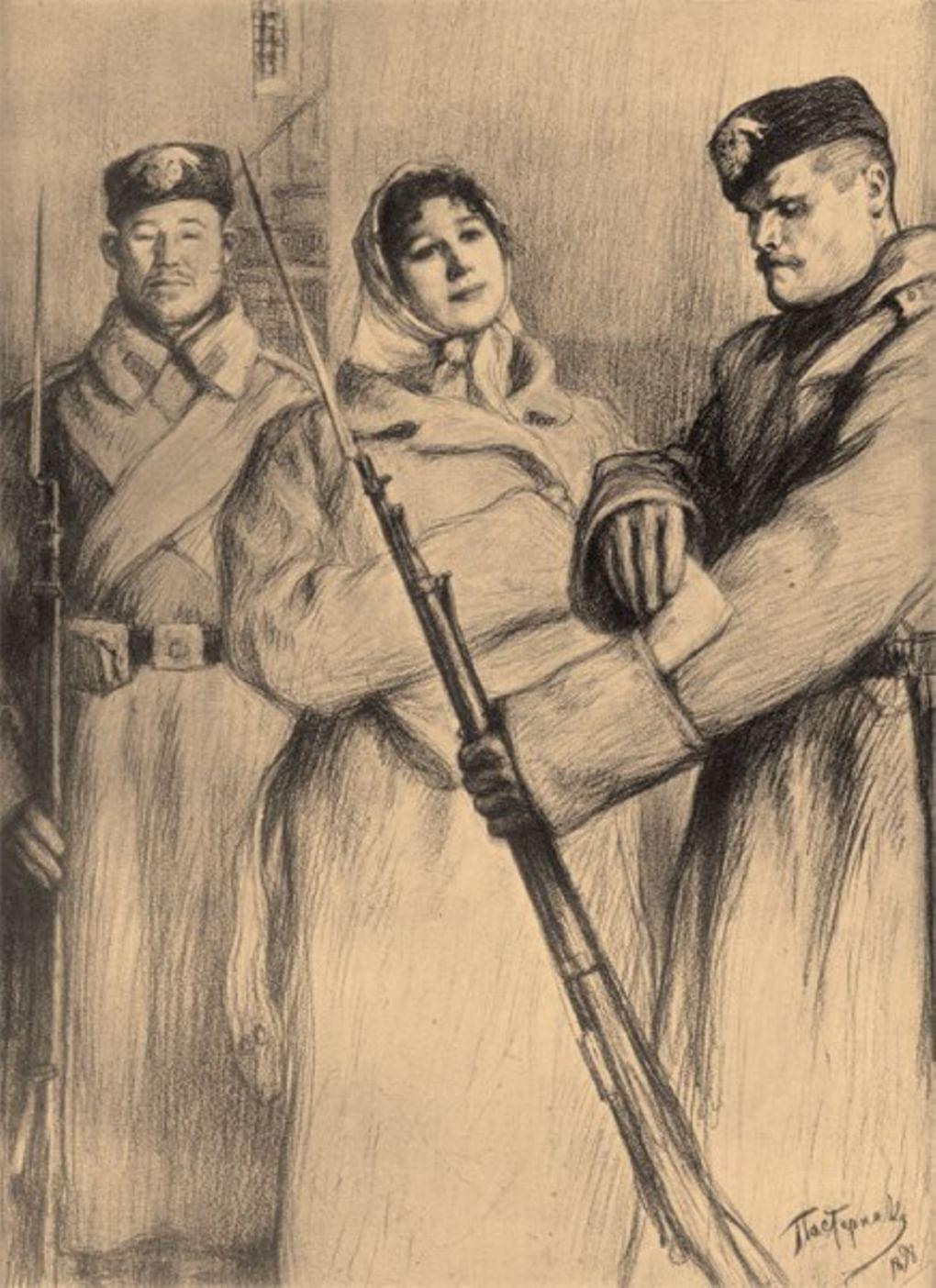 Леонид Пастернак. Иллюстрация к роману Льва Толстого «Воскресение». 1899