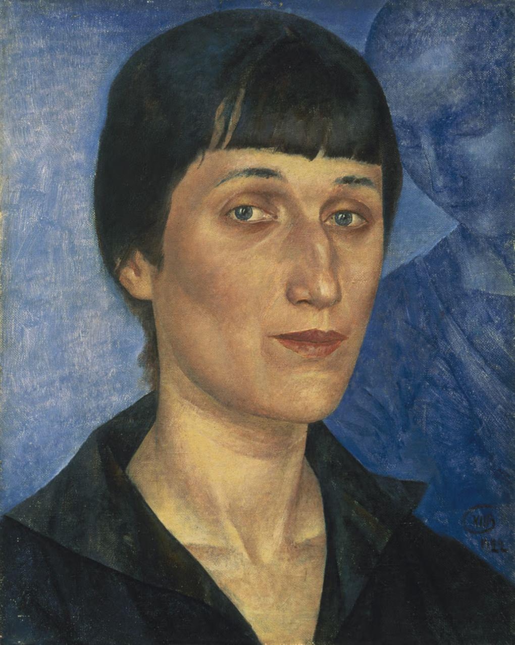 Кузьма Петров-Водкин. Портрет А.А. Ахматовой. 1922. Государственный Русский музей